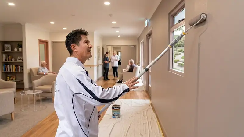Painting-a-dementia-wing Painting a dementia wing