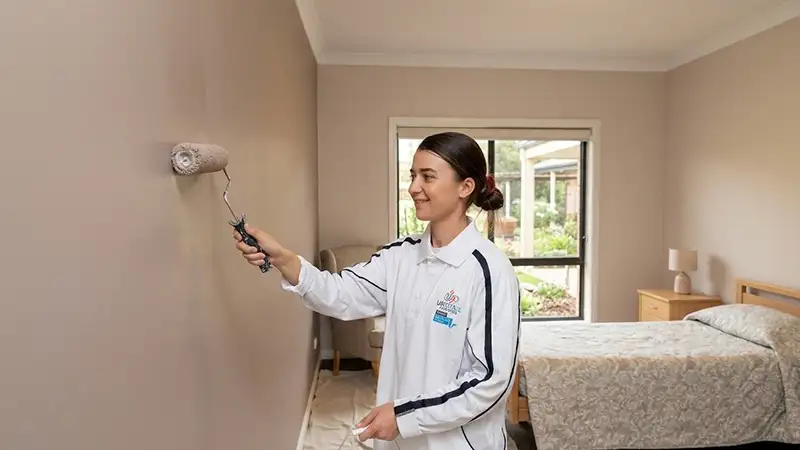 Painting-aged-care-room Painting aged care room