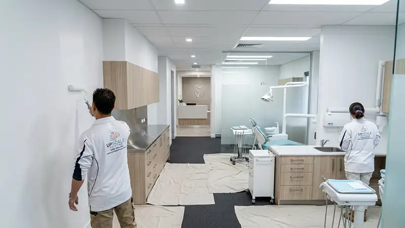 Painting dental surgery