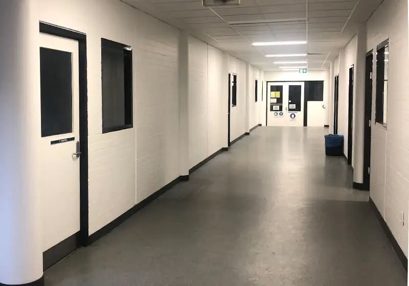 School hallway painting
