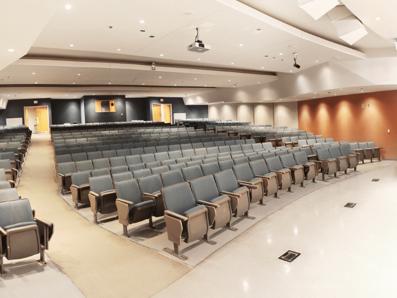 Sydney School auditorium with a fresh coat of paint